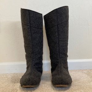 EMU Australia Hamilton Hi Women’s Boots - Felted Merino Wool Charcoal